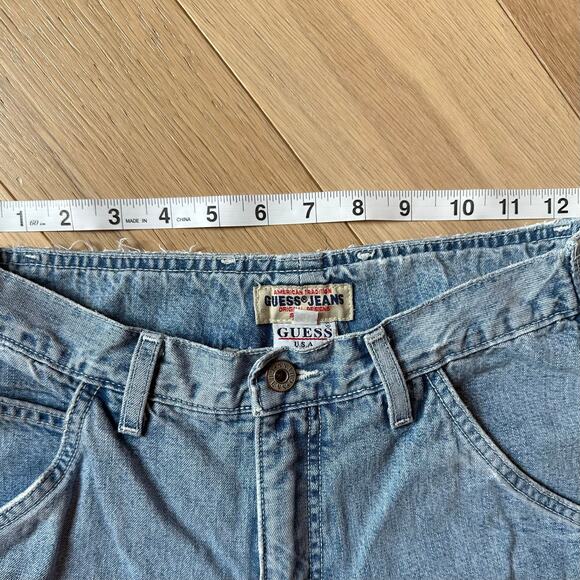 Vintage Guess Baggy Carpenter Jeans Light Wash Size 28 Made in the USA - Picture 8 of 12